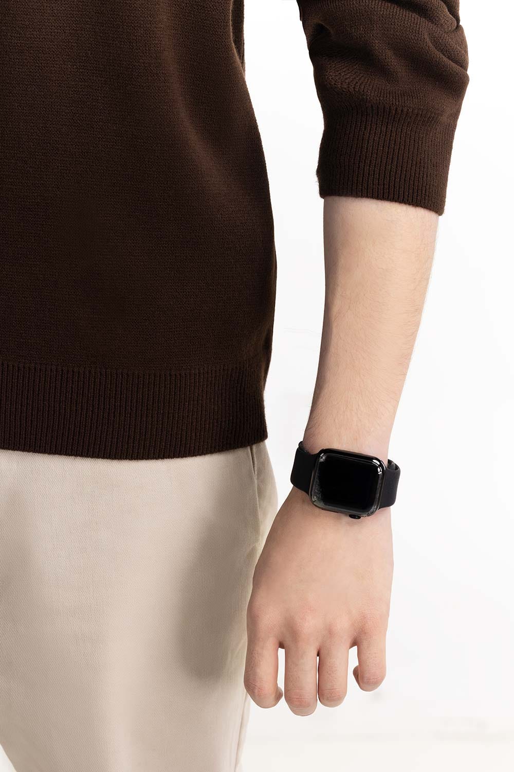 Brown Basic Sweater 224-111-080