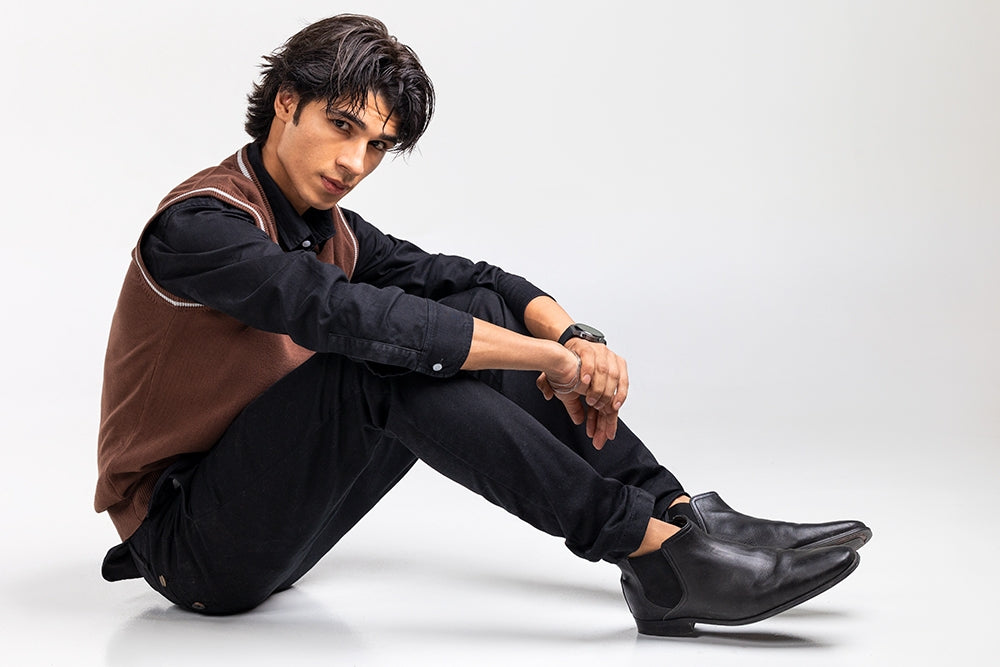 Brown Basic Sweater SL-SWT-D22-06