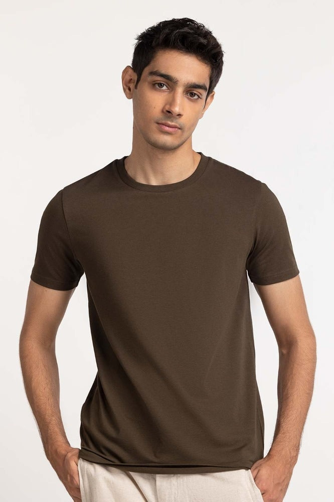 Brown Basic Tee TS-CNSJ24-023