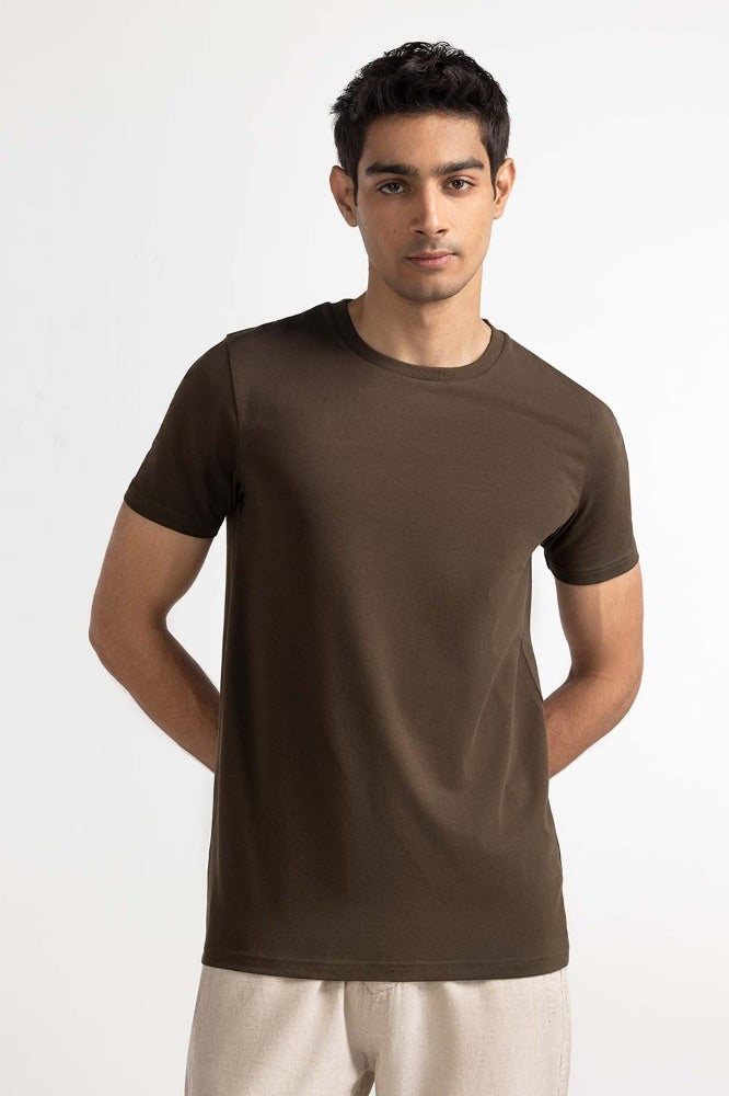 Brown Basic Tee TS-CNSJ24-023
