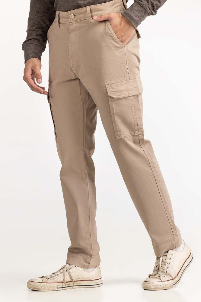 Brown Basic Trouser MN-TRKH- WV23-008 A