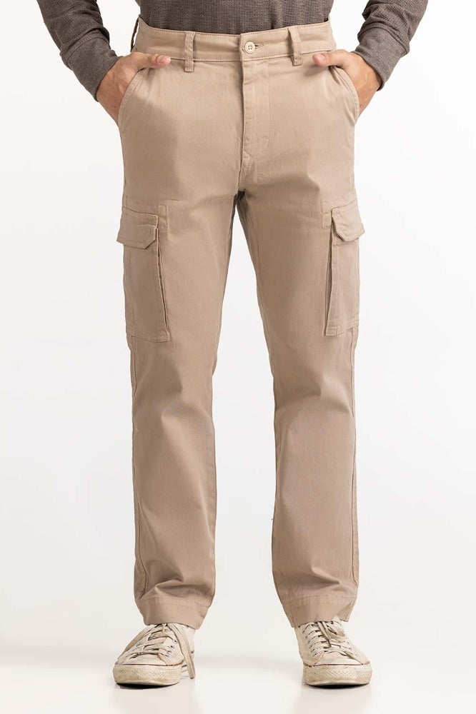Brown Basic Trouser MN-TRKH- WV23-008 A