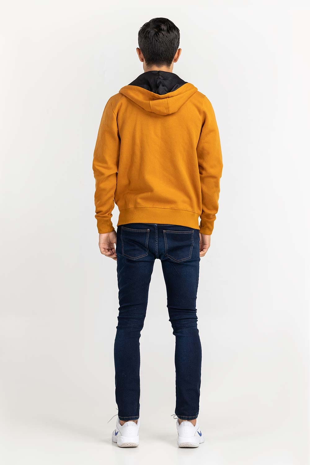 Brown Basic Zipper Hoodie JKT-KNTHZ22-005