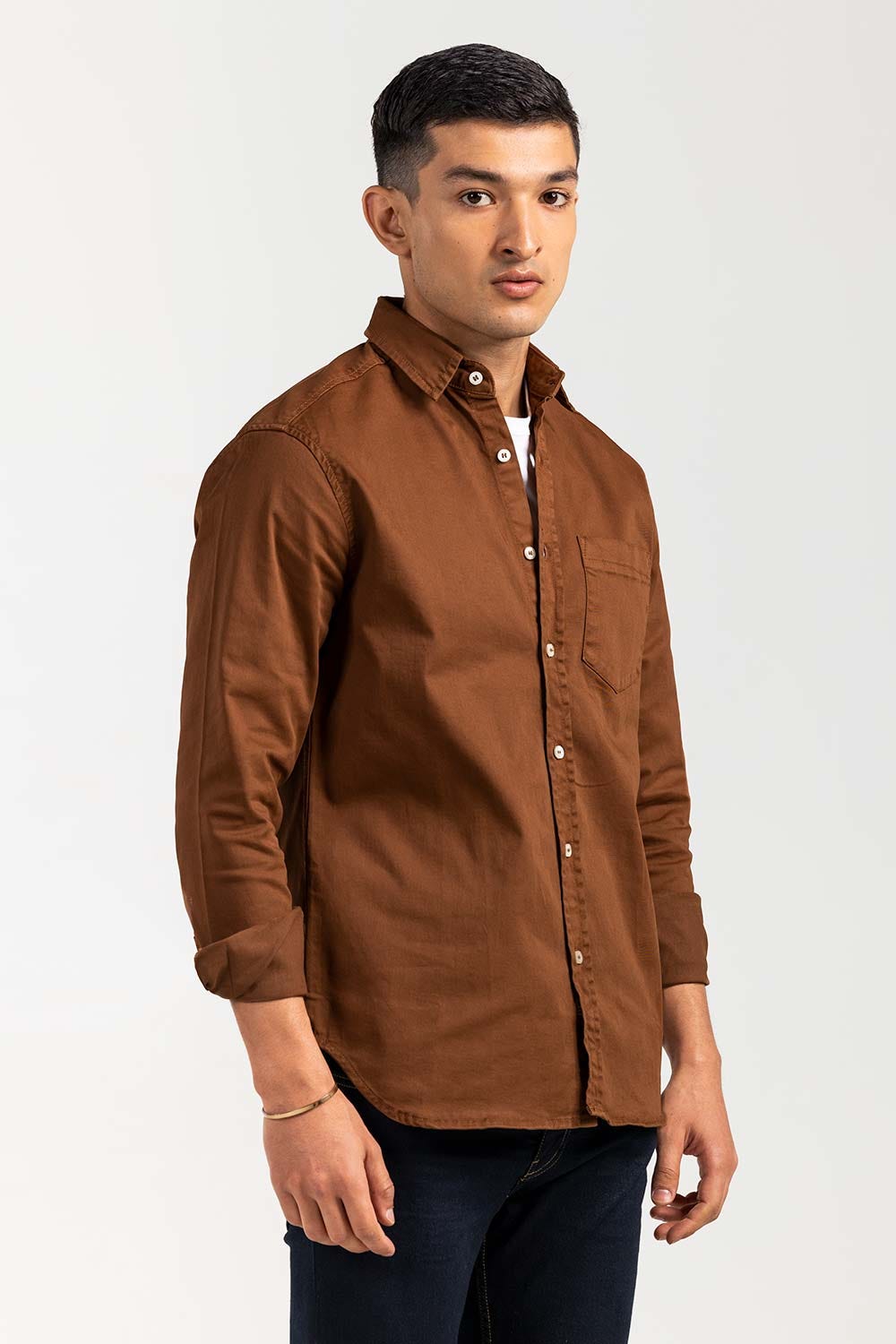 Brown Casual Shirt M-GD-S-007 CS