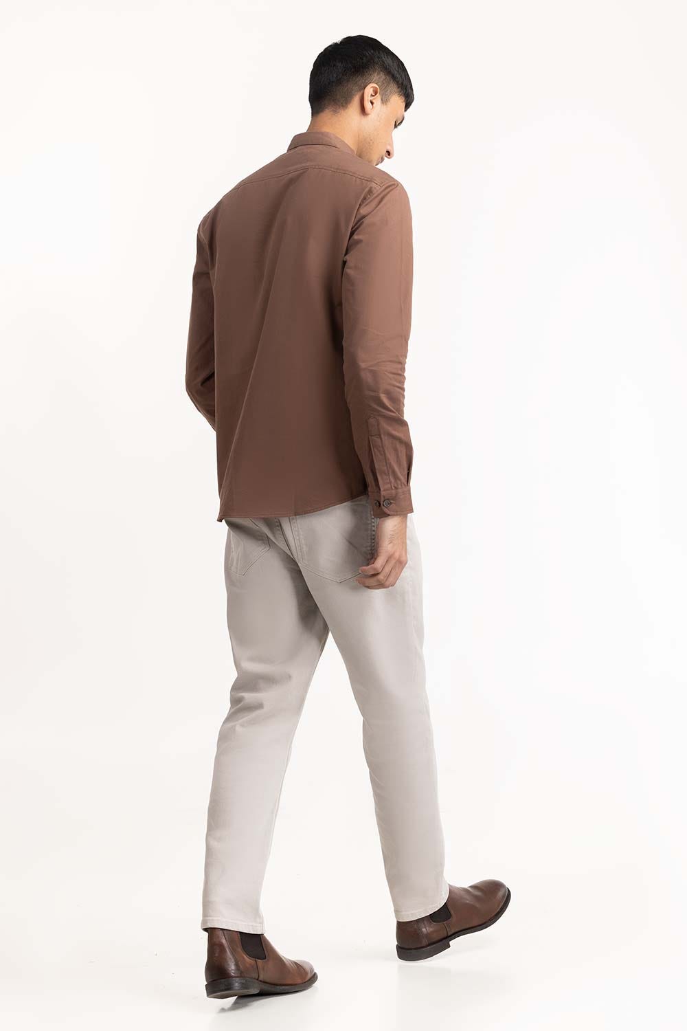 Brown Casual Shirt 224-117-051