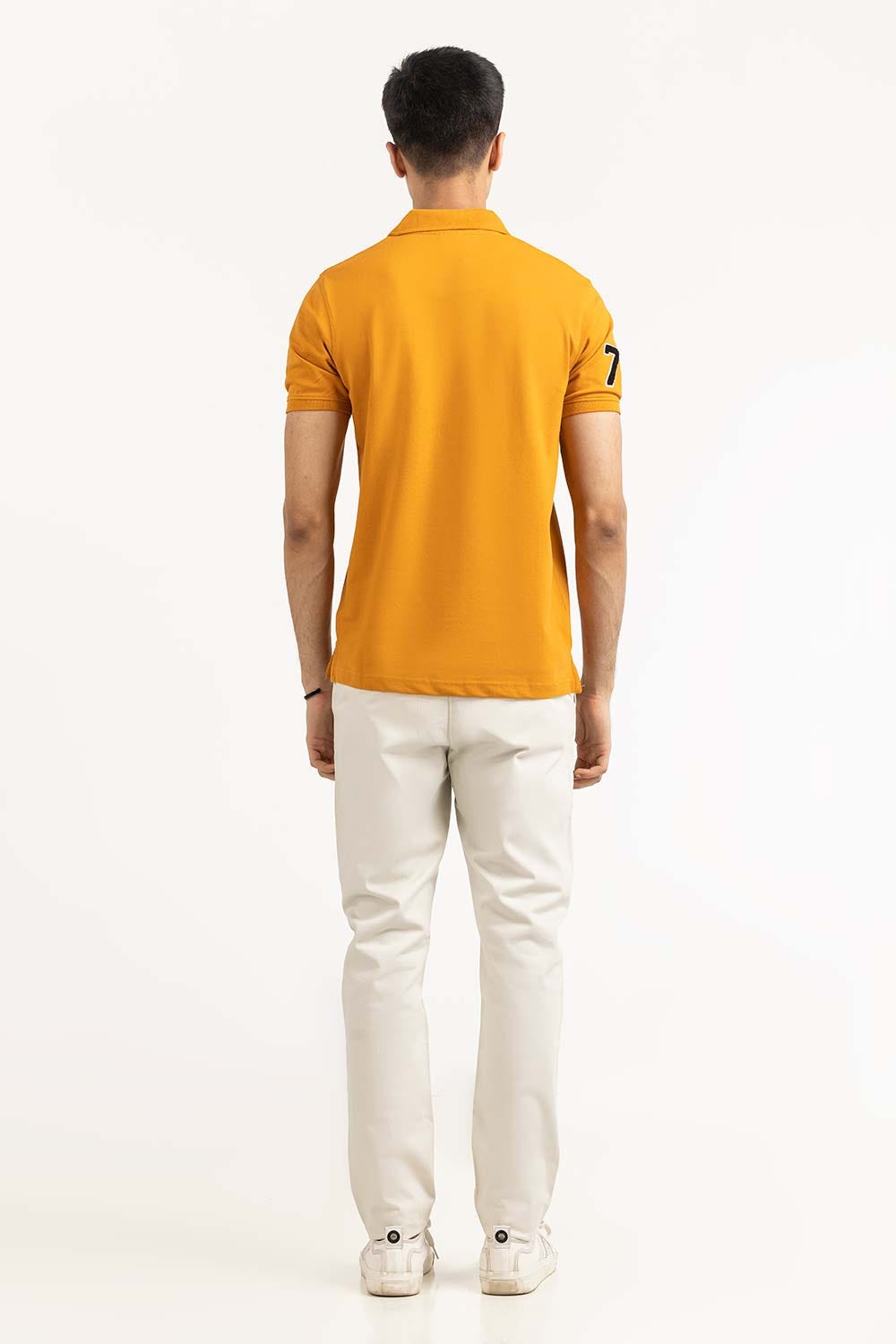 Brown Embroidered Polo PS-FPK23-186