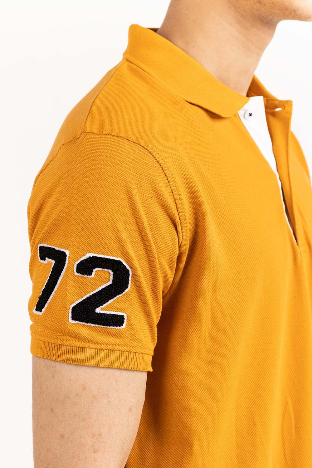 Brown Embroidered Polo PS-FPK23-186