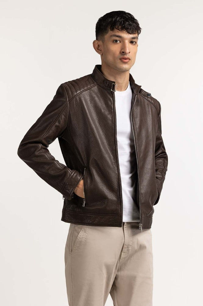 Brown Fashion Jacket MN-JKT-WS23-064