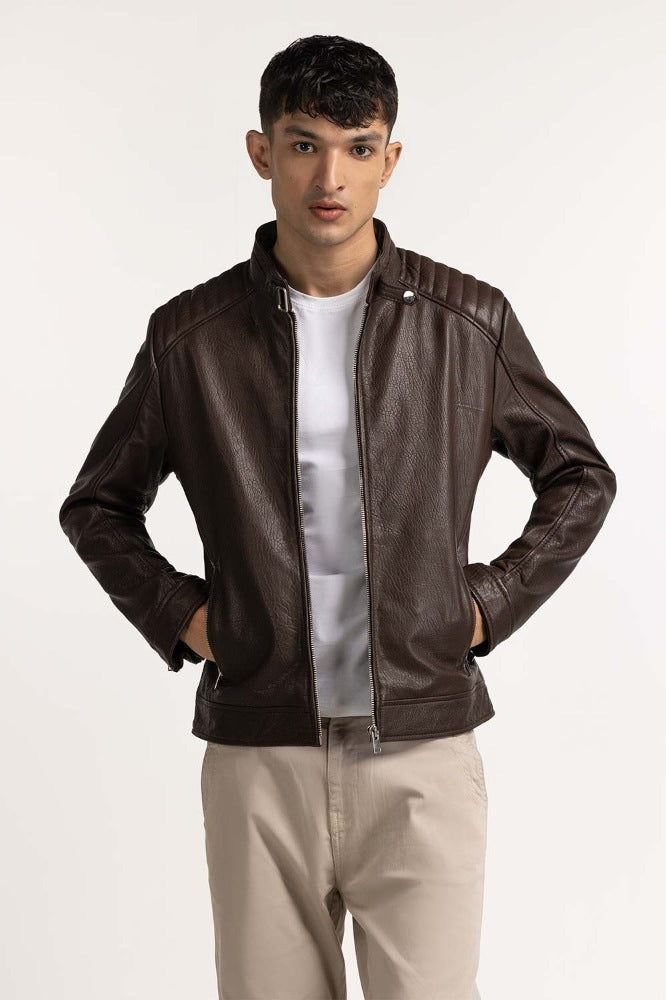 Brown Fashion Jacket MN-JKT-WS23-064