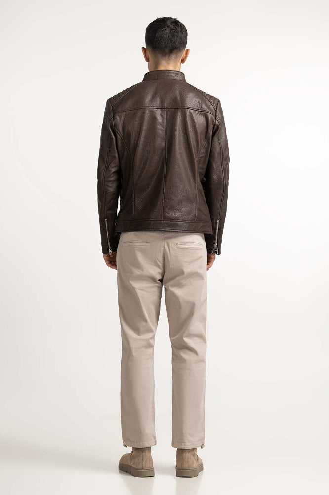 Brown Fashion Jacket MN-JKT-WS23-064