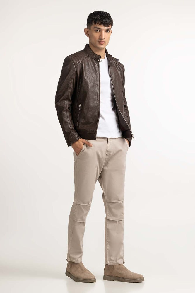 Brown Fashion Jacket MN-JKT-WS23-064