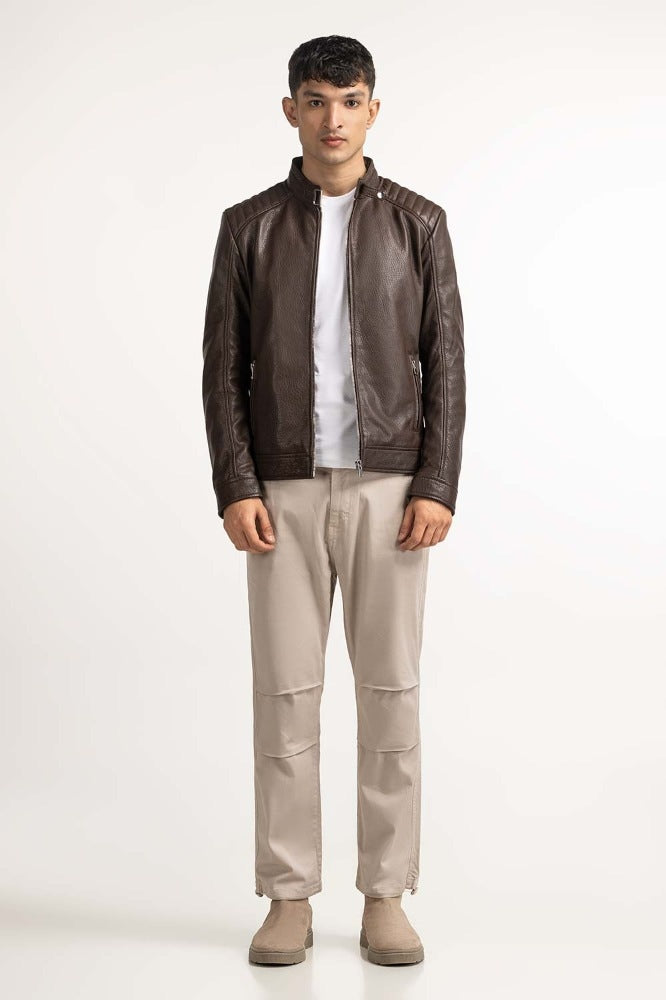 Brown Fashion Jacket MN-JKT-WS23-064