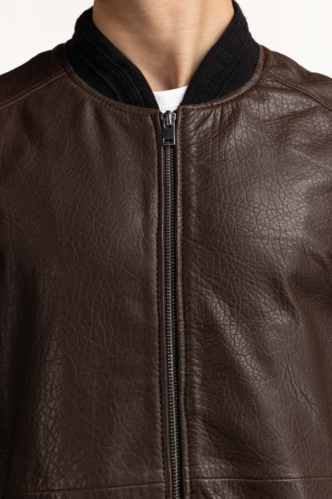 Brown Fashion Jacket MN-JKT-WS23-070