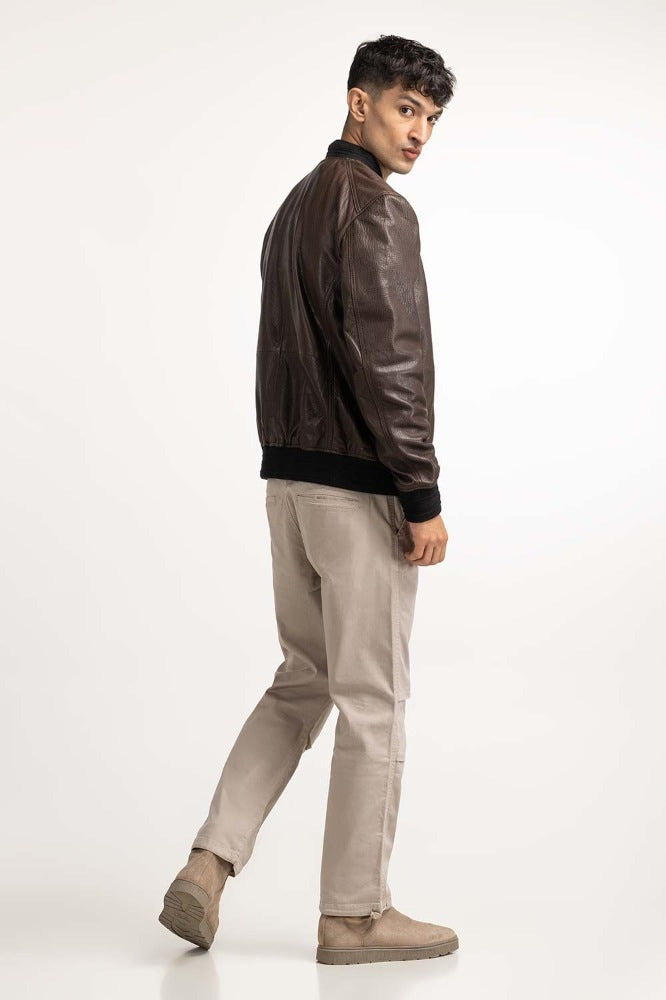 Brown Fashion Jacket MN-JKT-WS23-070