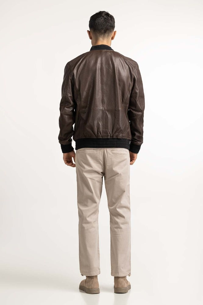 Brown Fashion Jacket MN-JKT-WS23-070