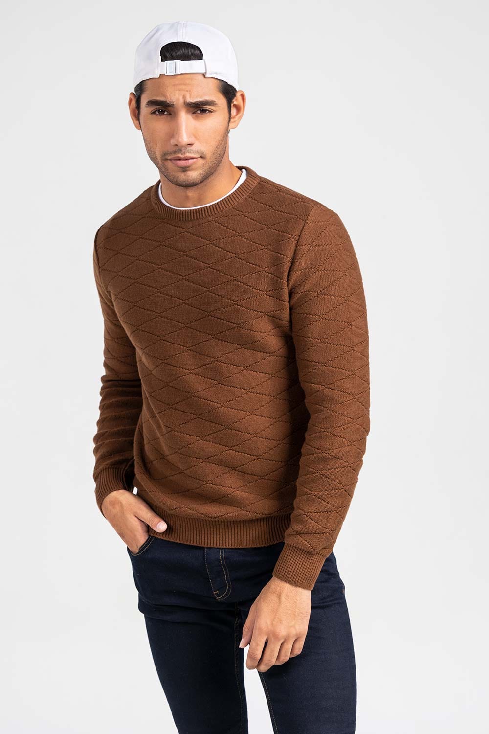 Brown Fashion Sweater FS-SWT-FD-384-01