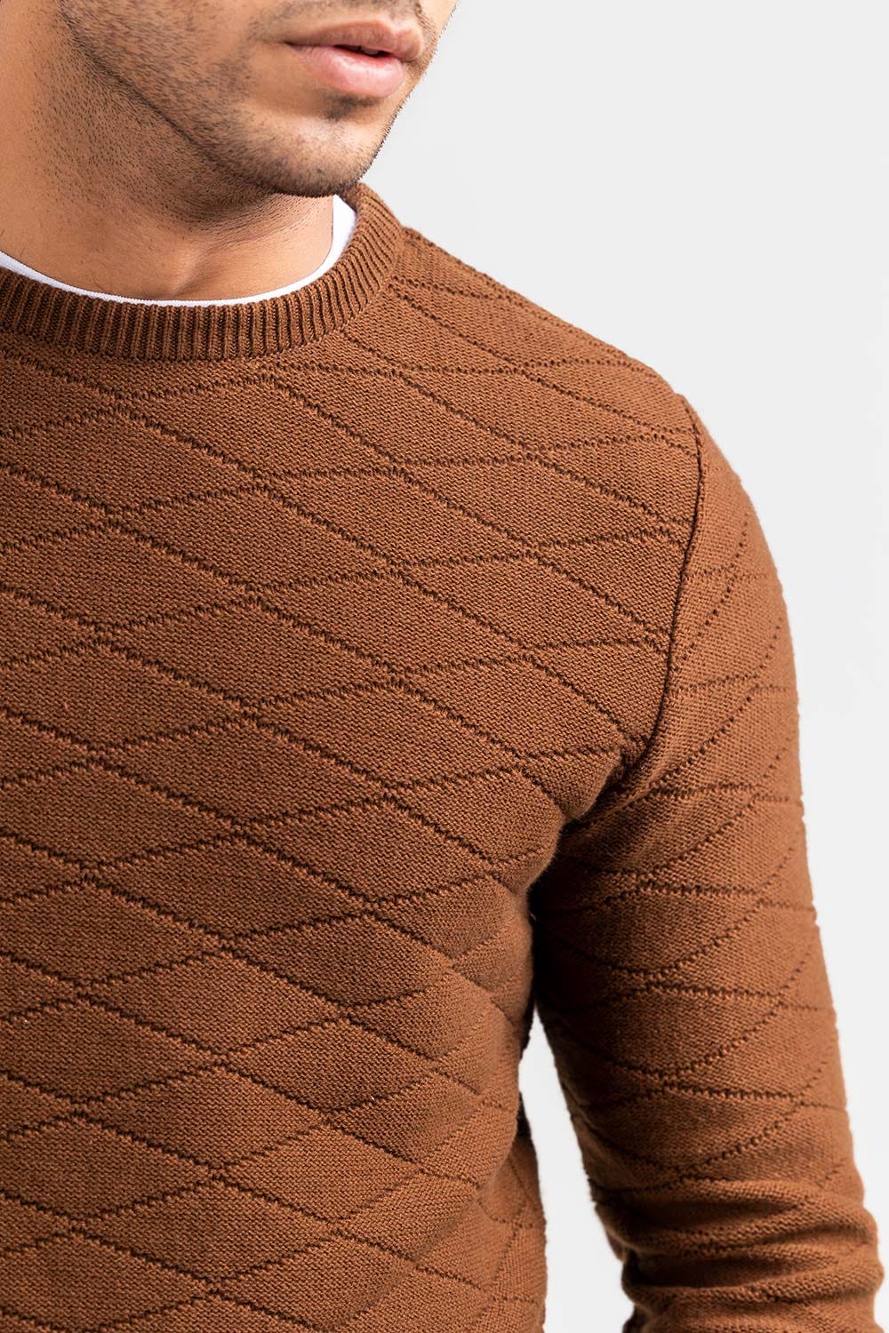 Brown Fashion Sweater FS-SWT-FD-384-01