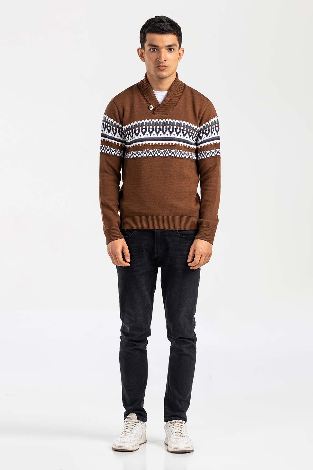 Brown Fashion Sweater FS-SWT-FD-400-01