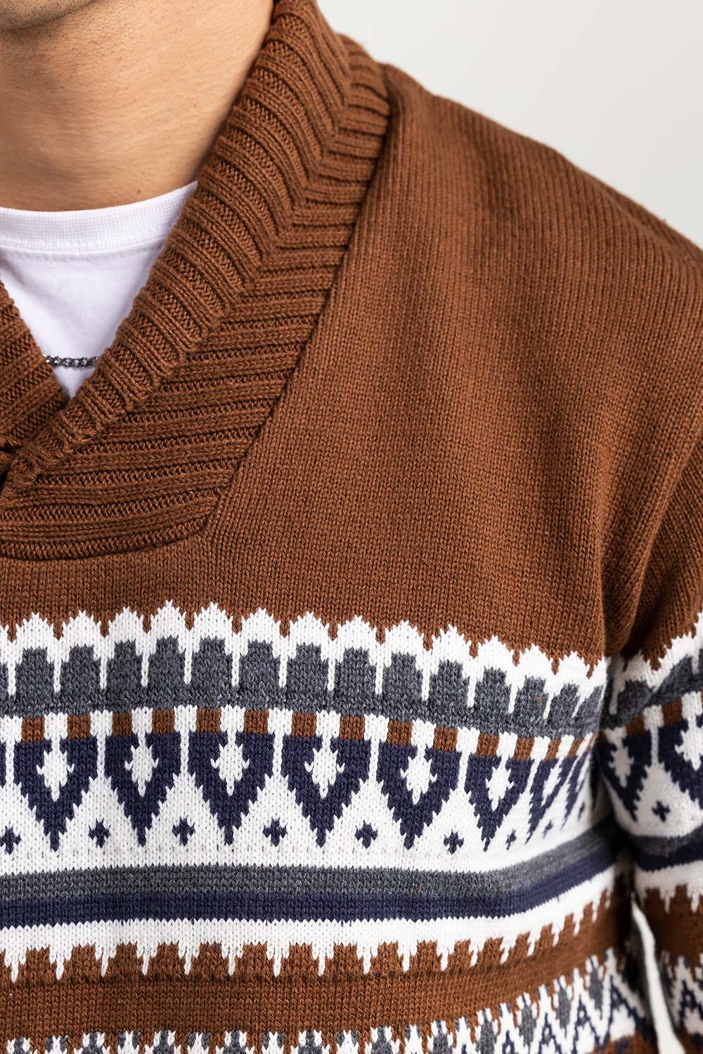 Brown Fashion Sweater FS-SWT-FD-400-01