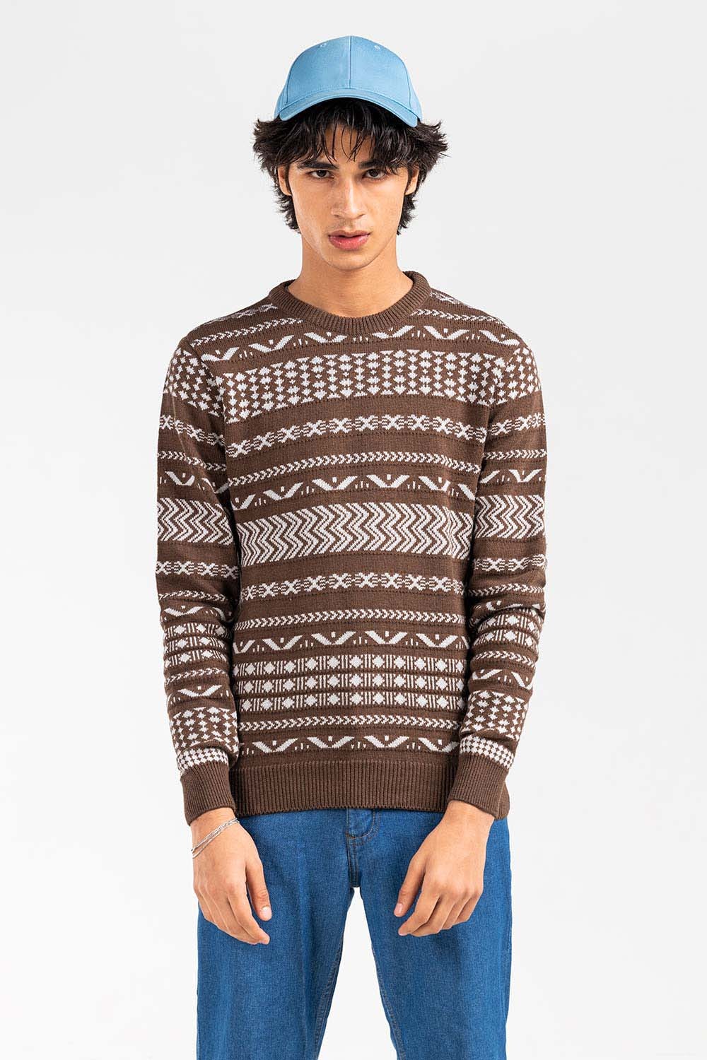 Brown Fashion Sweater FS-SWT-FD-401-01