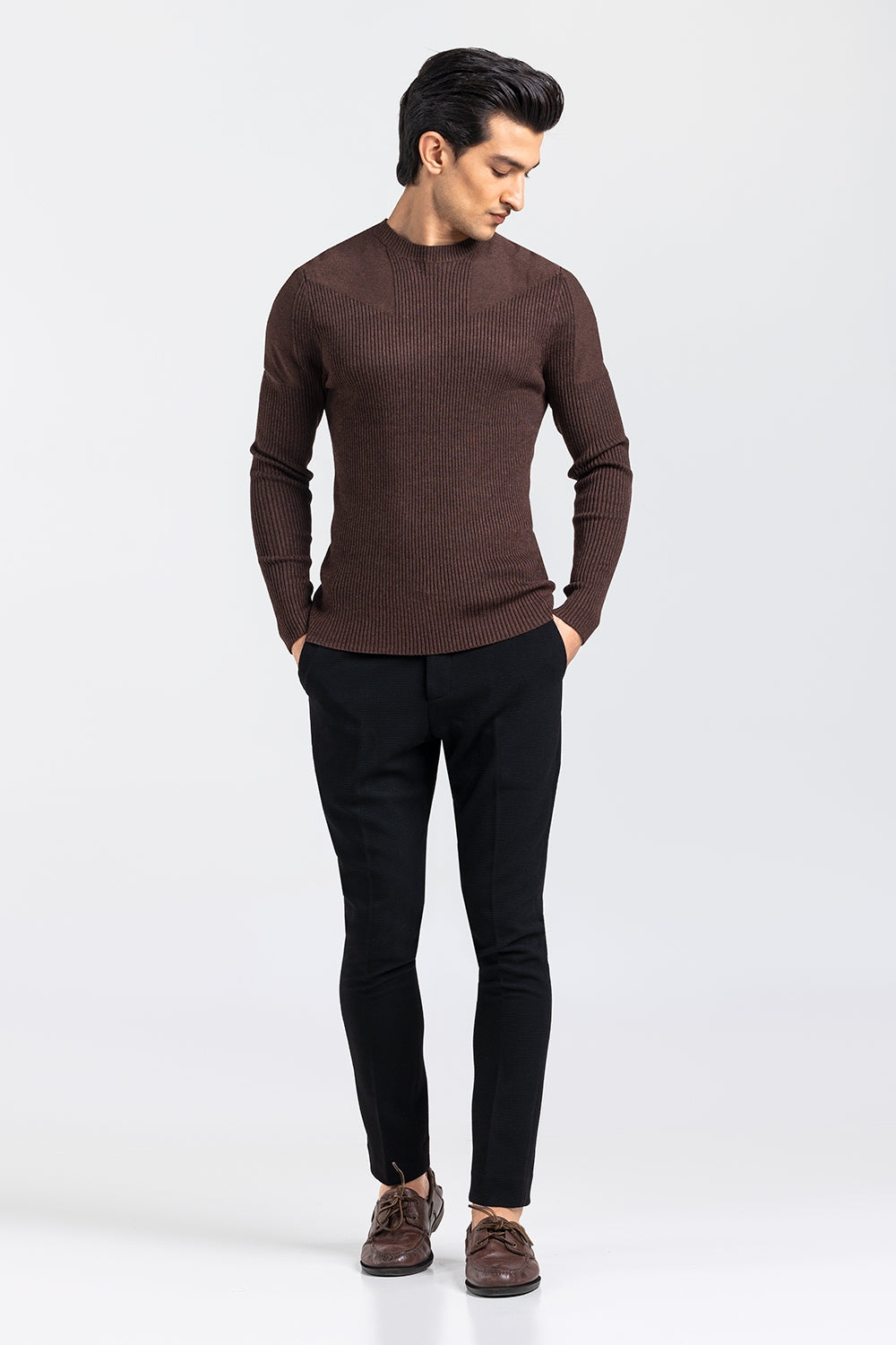 Brown Fashion Sweater FS-SWT-VPN-FD-404-01