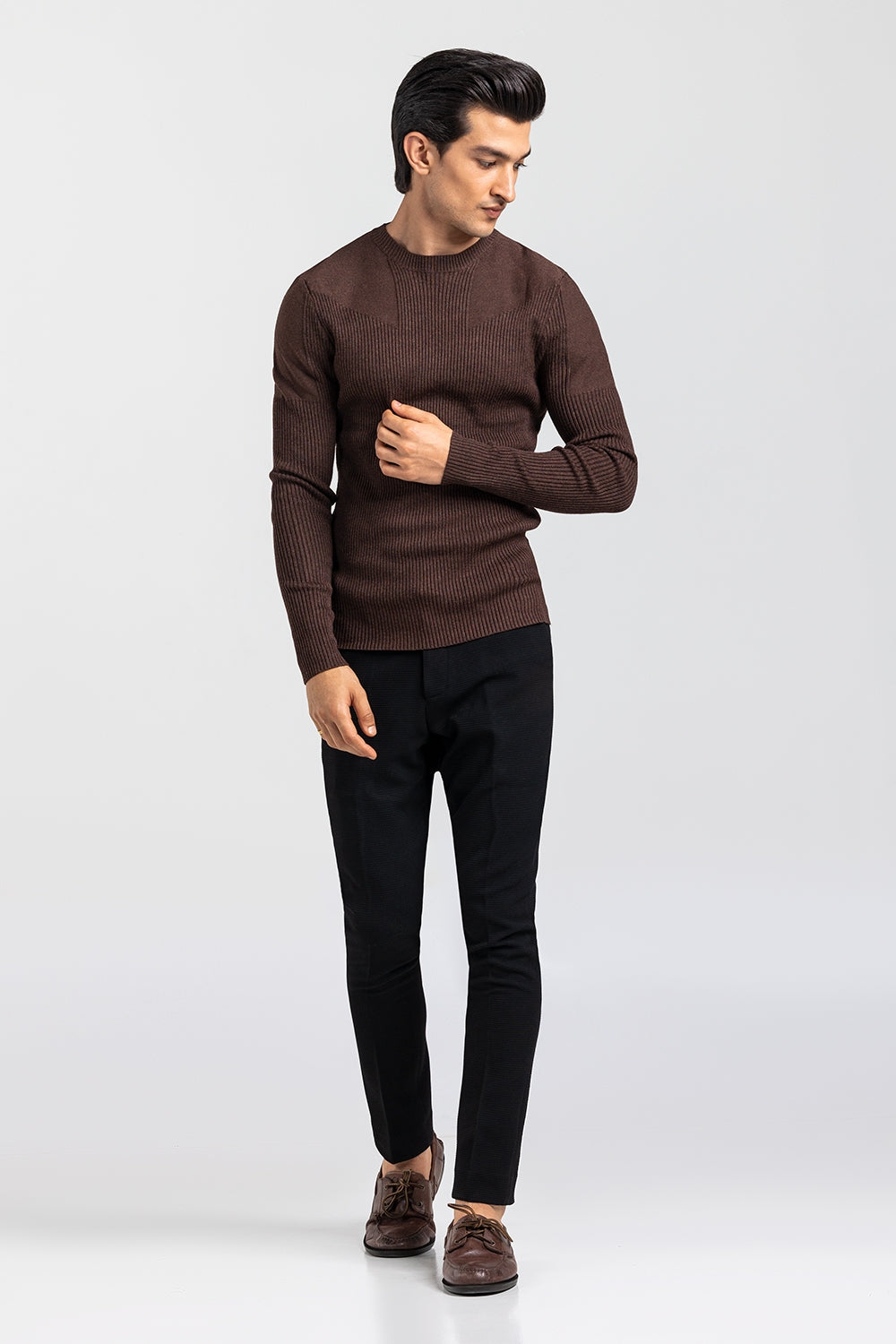 Brown Fashion Sweater FS-SWT-VPN-FD-404-01