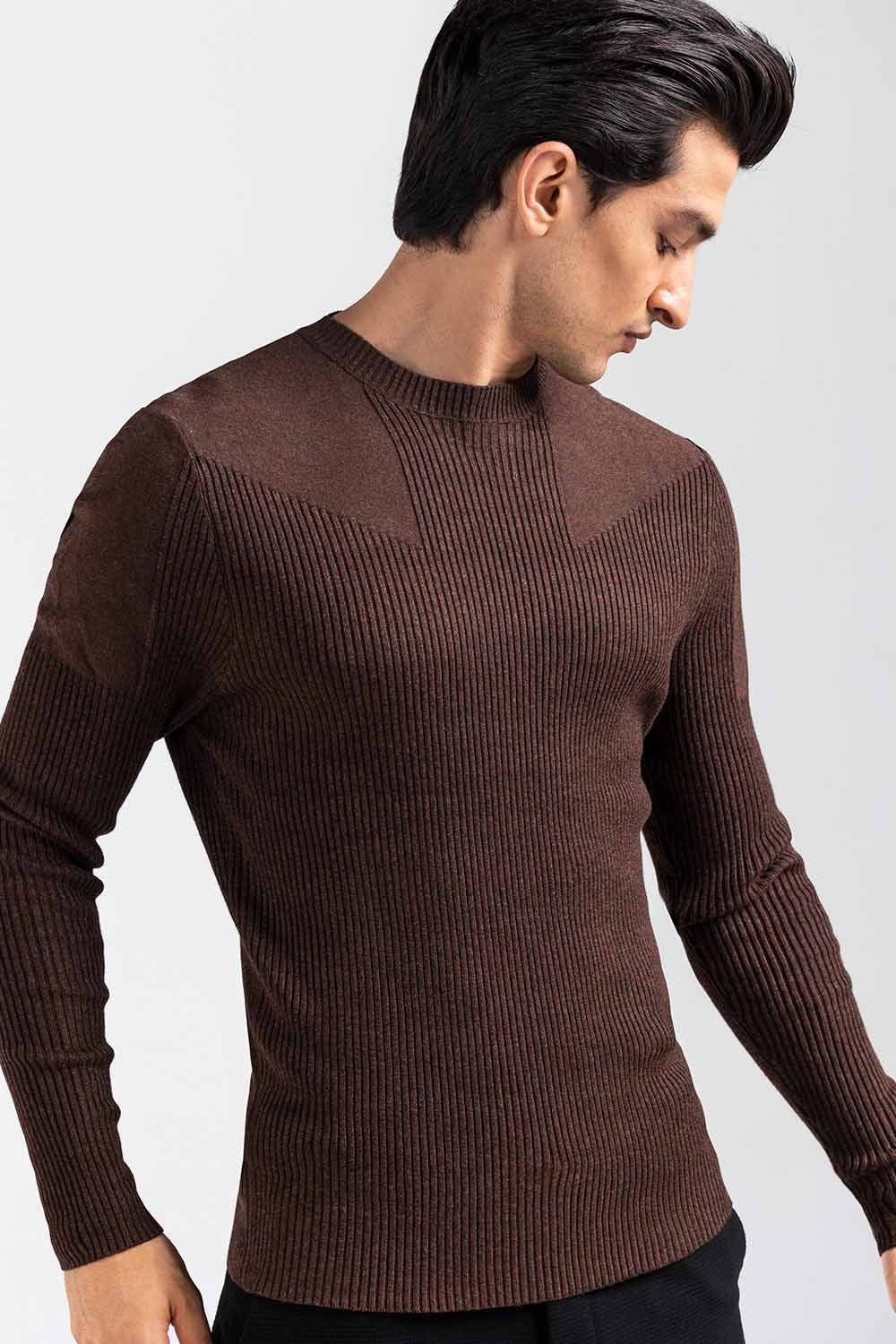 Brown Fashion Sweater FS-SWT-VPN-FD-404-01