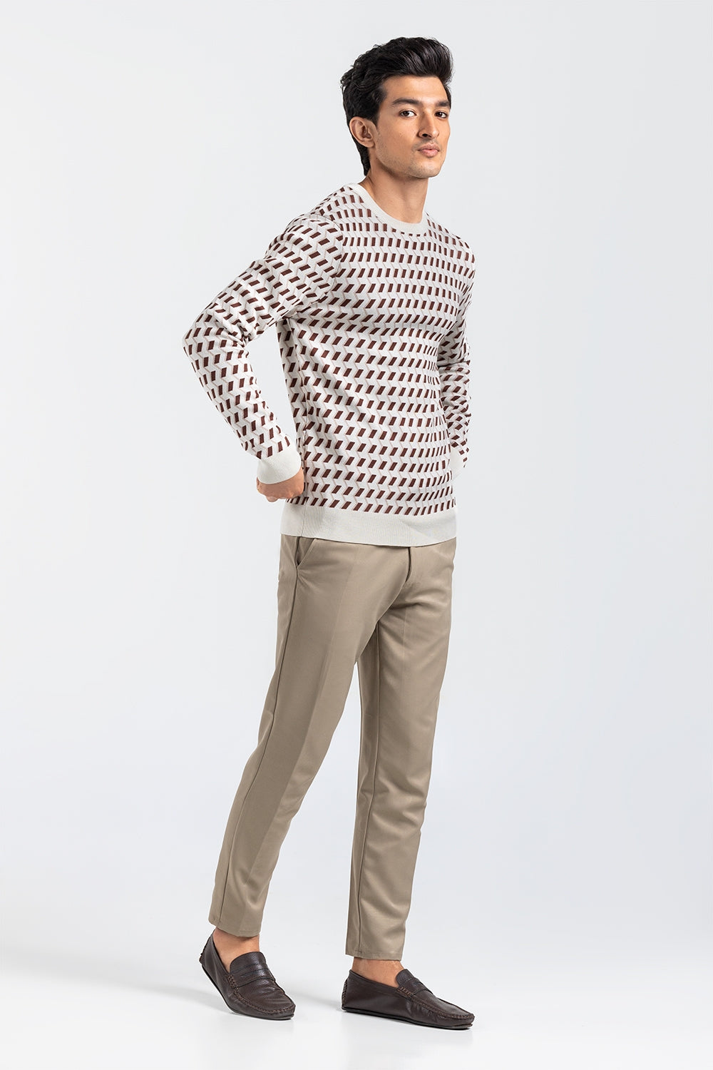 Brown Fashion Sweater FS-SWT-VPN-FD-420-01