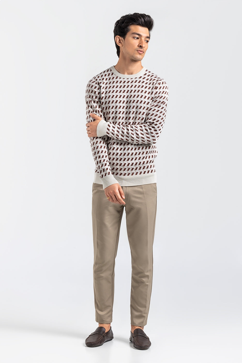 Brown Fashion Sweater FS-SWT-VPN-FD-420-01