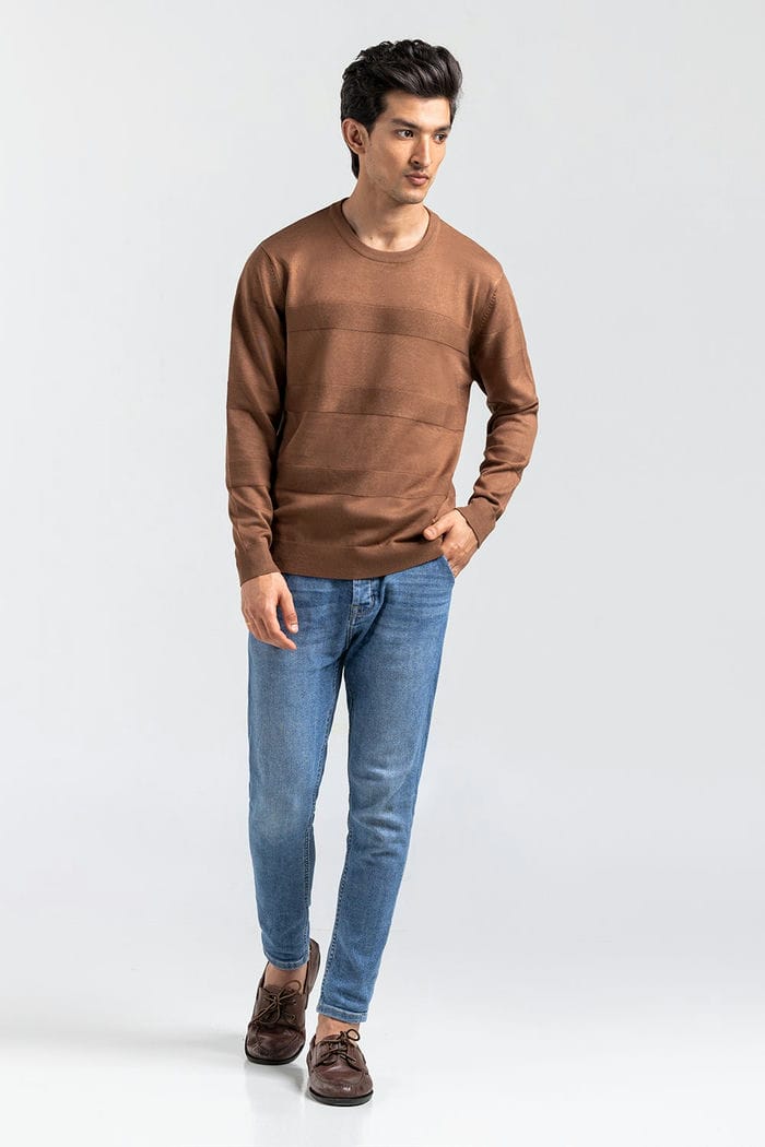 Brown Fashion Sweater FS-SWT-VPN-FD-444-01