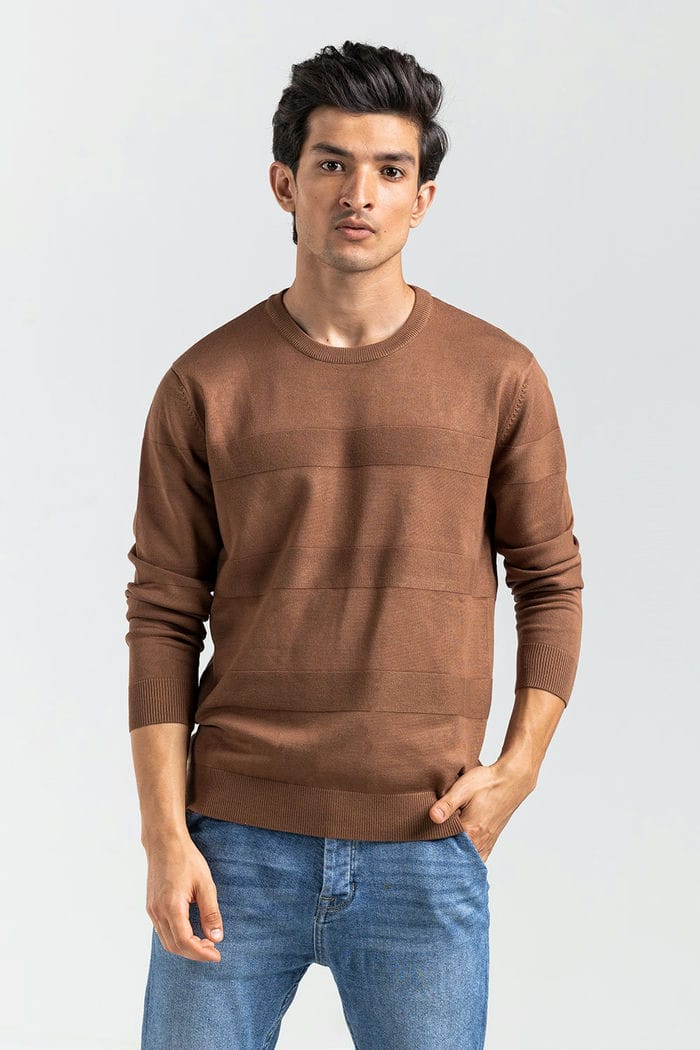 Brown Fashion Sweater FS-SWT-VPN-FD-444-01