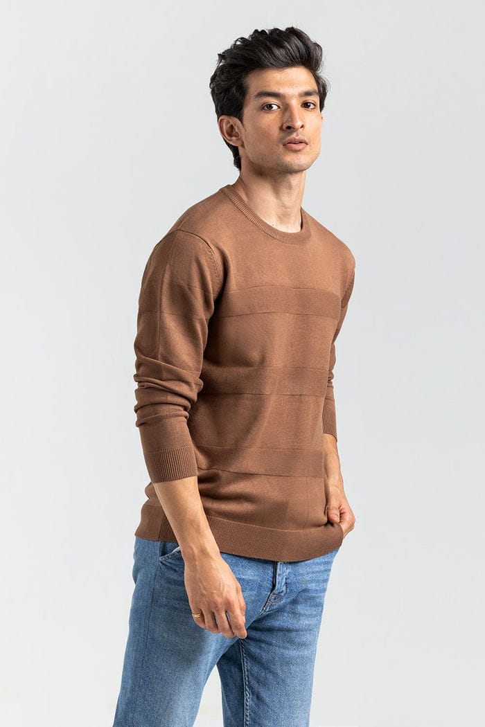 Brown Fashion Sweater FS-SWT-VPN-FD-444-01