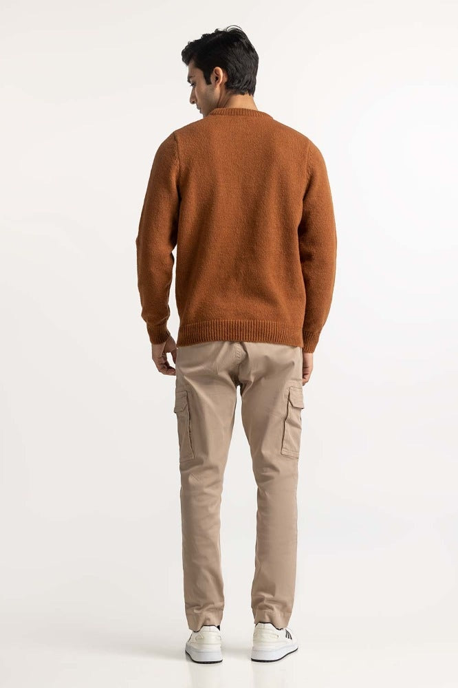 Brown Fashion Sweater MN-SWT-WS23-007