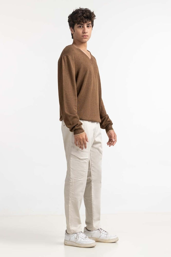 Brown Fashion Sweater MN-SWT-WS23-182C