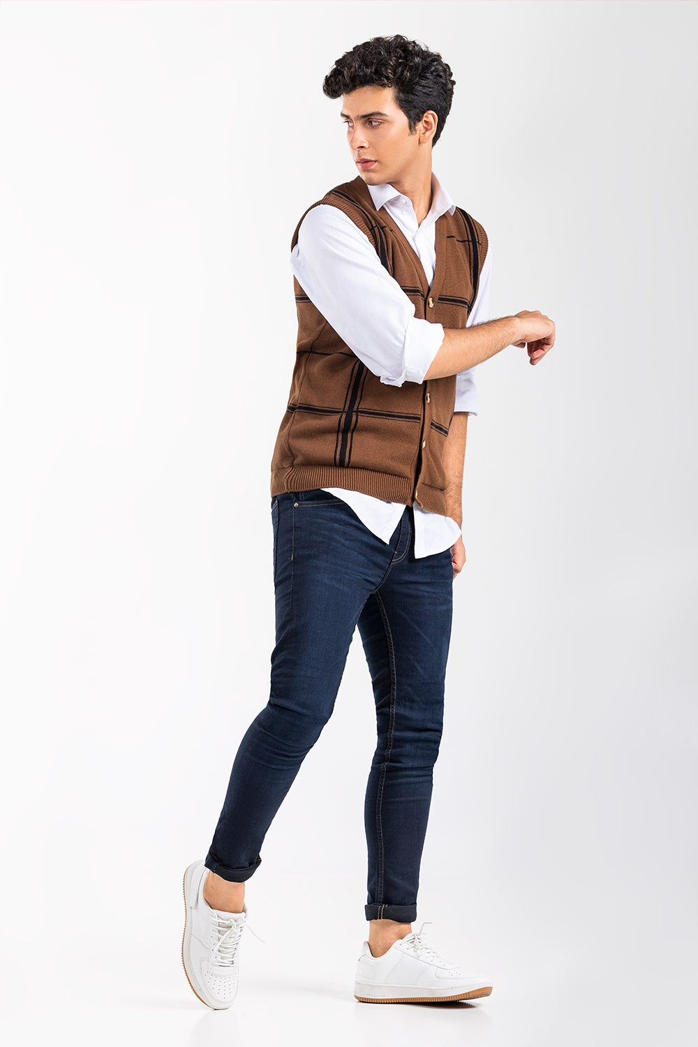 Brown Fashion Sweater SL-SWT-FD-34-01