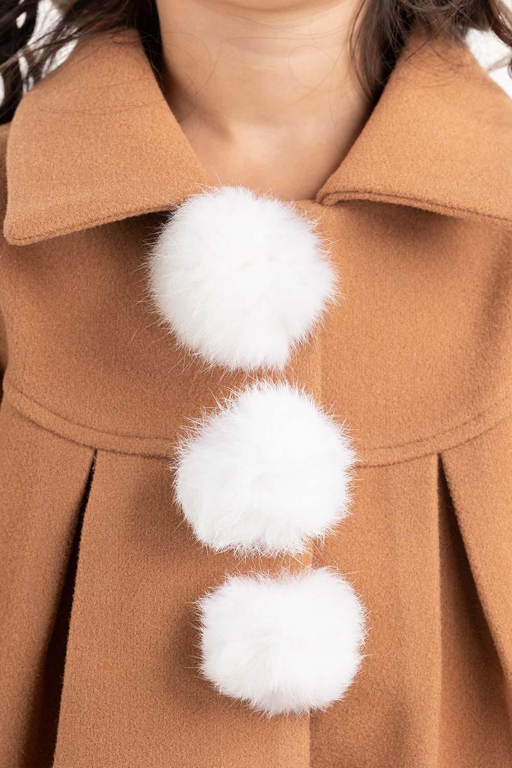 Girls Brown Jacket 224-610-022