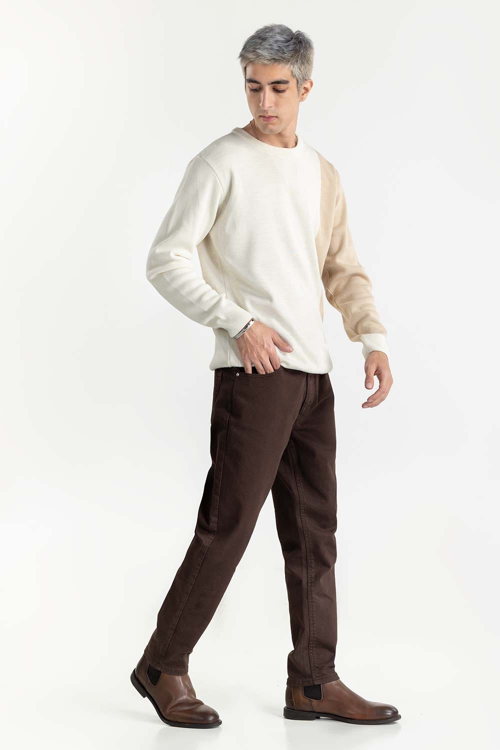 Color Block Sweater 224-111-045