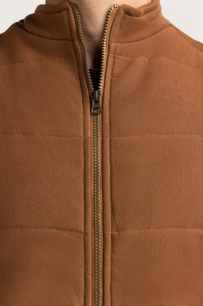 Brown Knitted Vest MN-KNV-WS23-003