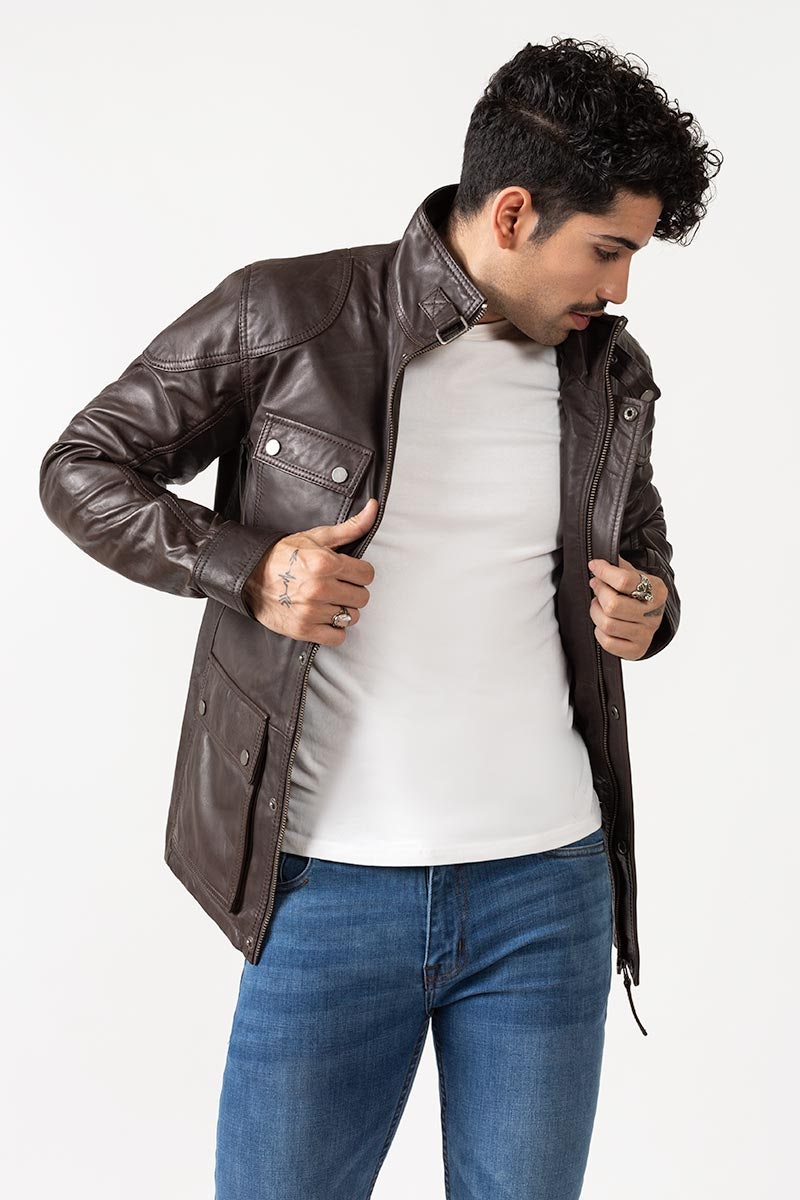 Brown Jacket - JKT-LETH-D18-01