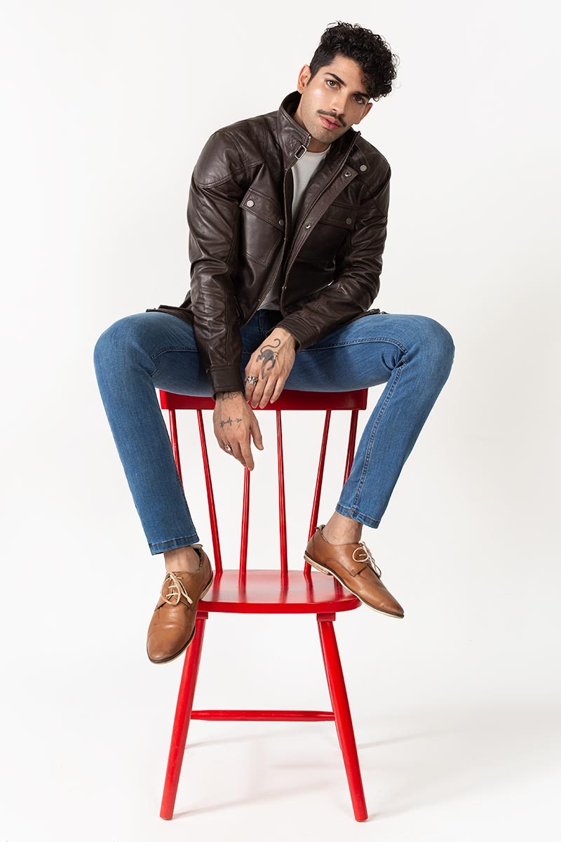 Brown Jacket - JKT-LETH-D18-01