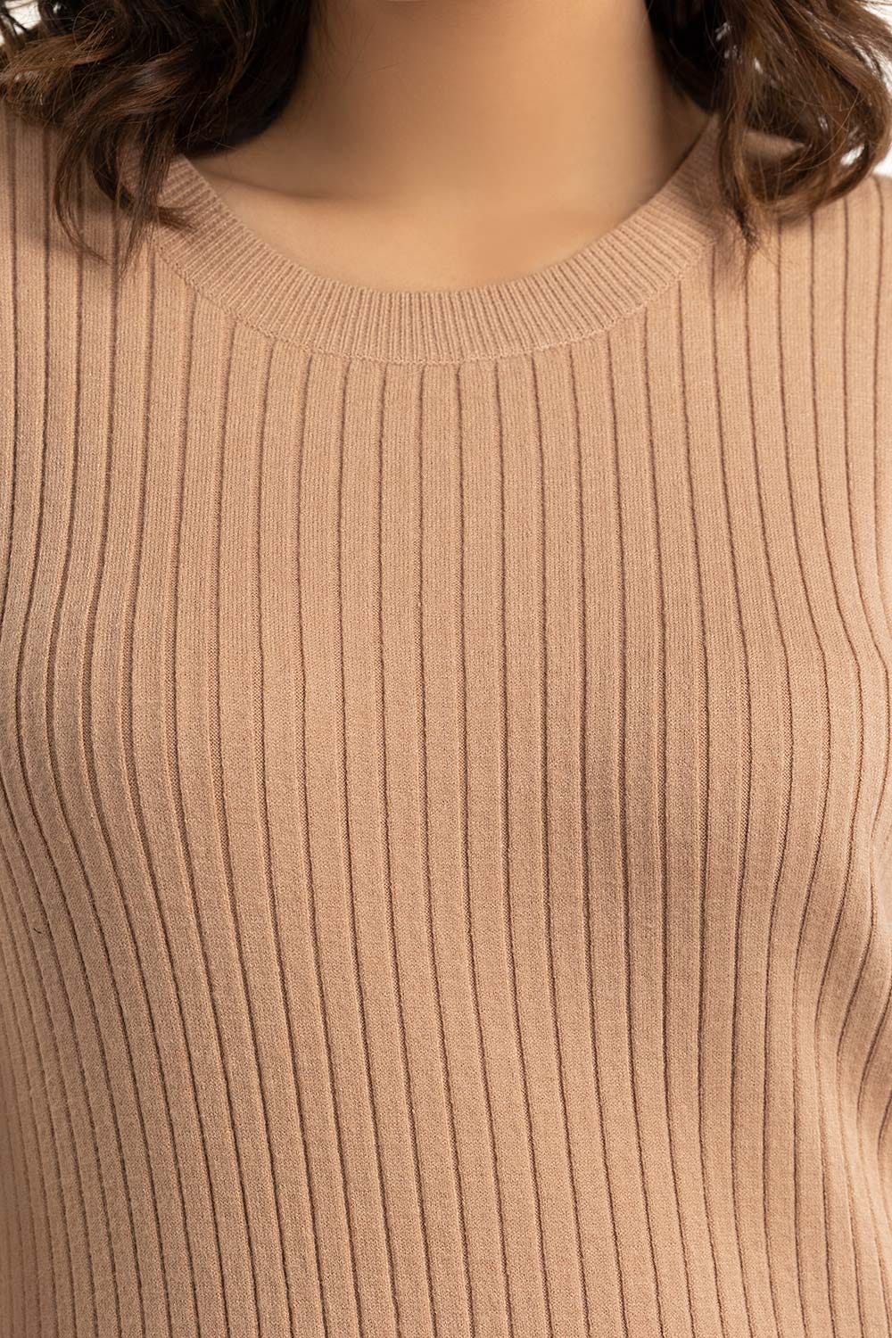 Brown Long Dress With Slit  224-214-301