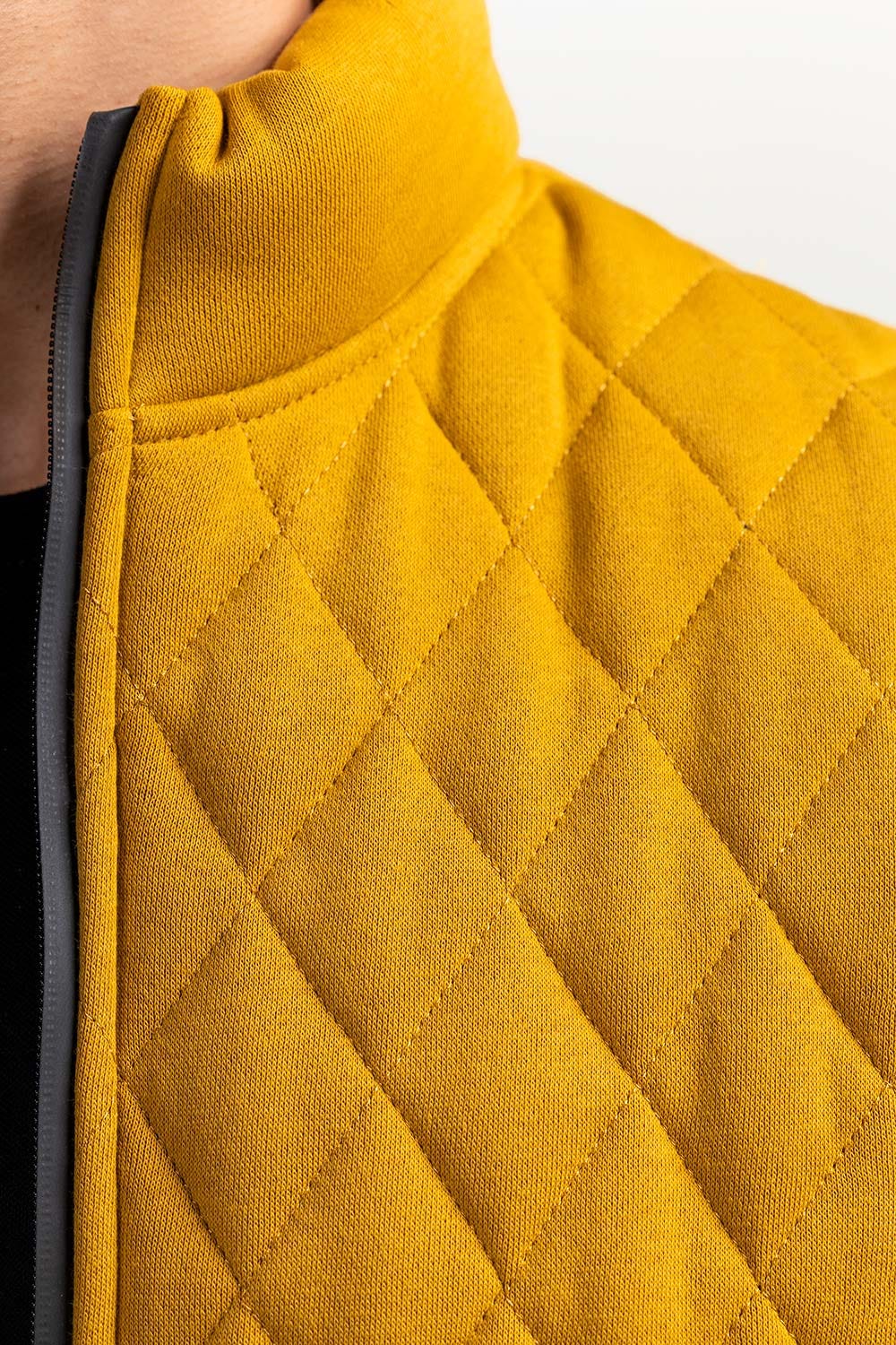 Brown Mock Neck Vest Jacket JKT-MNV-D26-02