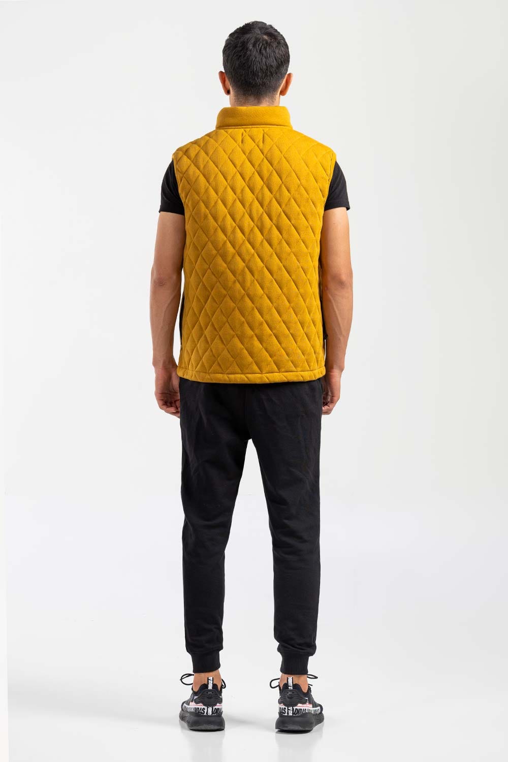 Brown Mock Neck Vest Jacket JKT-MNV-D26-02