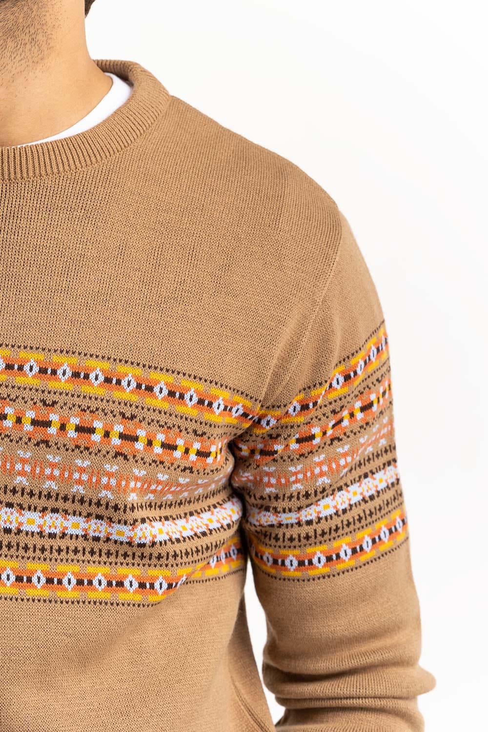 Brown Navajo Sweater SWT-FFSCD22-105