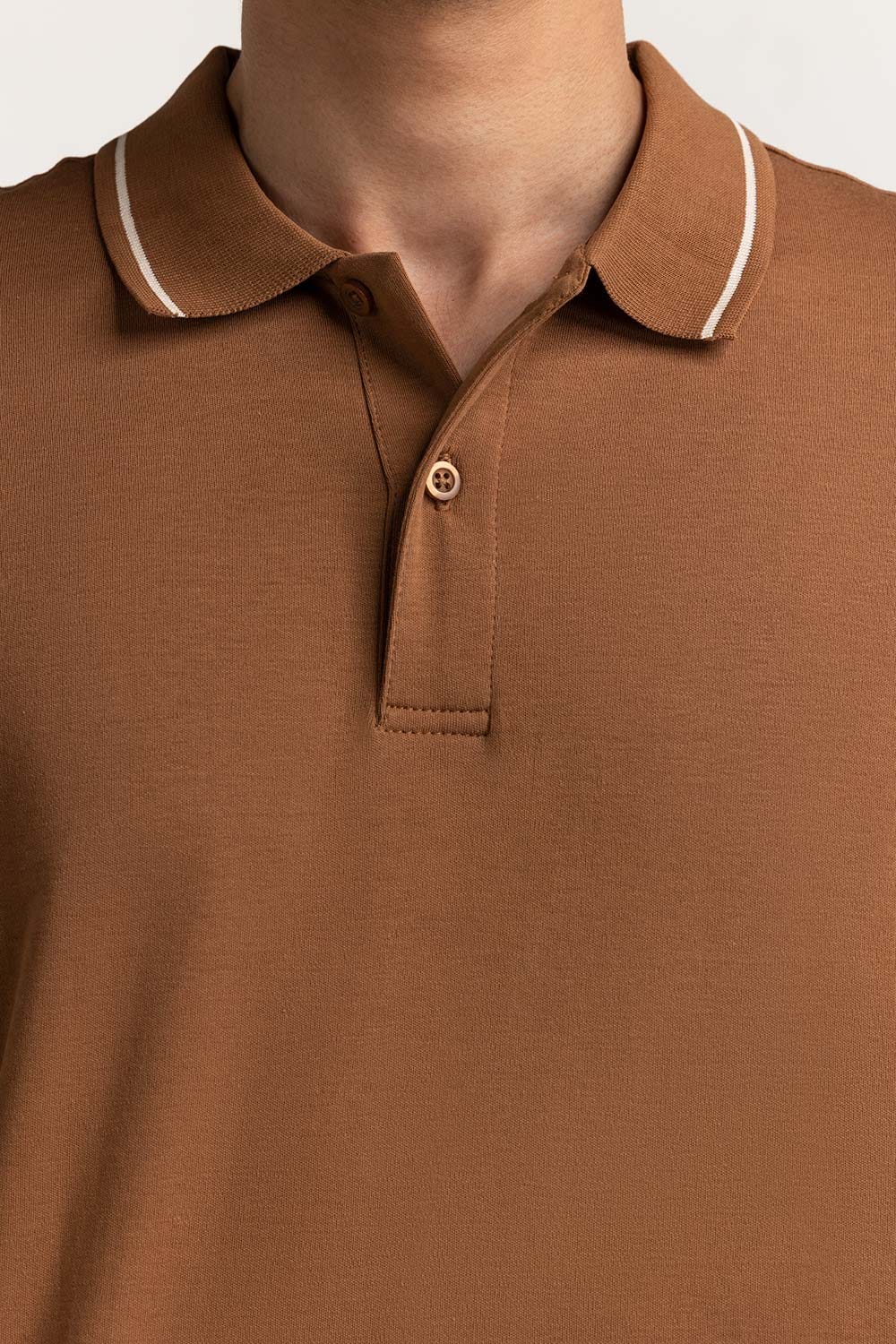 Brown Tipped Polo PS-FSHN24-041
