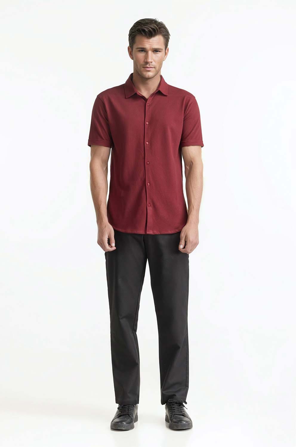 Button Down Polo PS-FSHN24-277