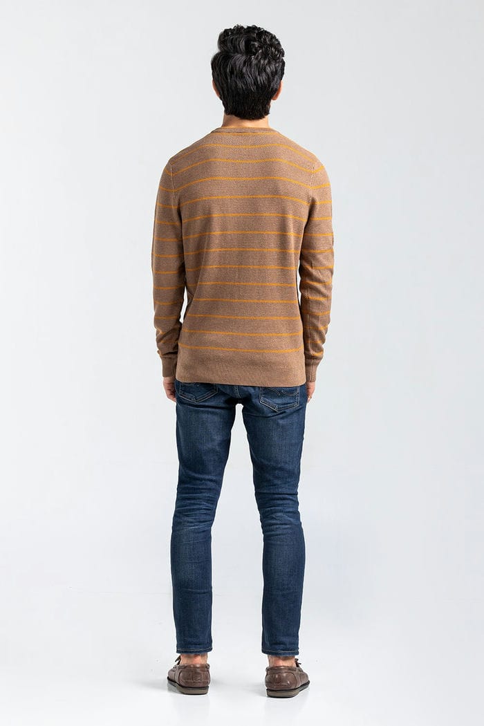 Camel-Orange Fashion Sweater FS-SWT-VPN-FD-424-01