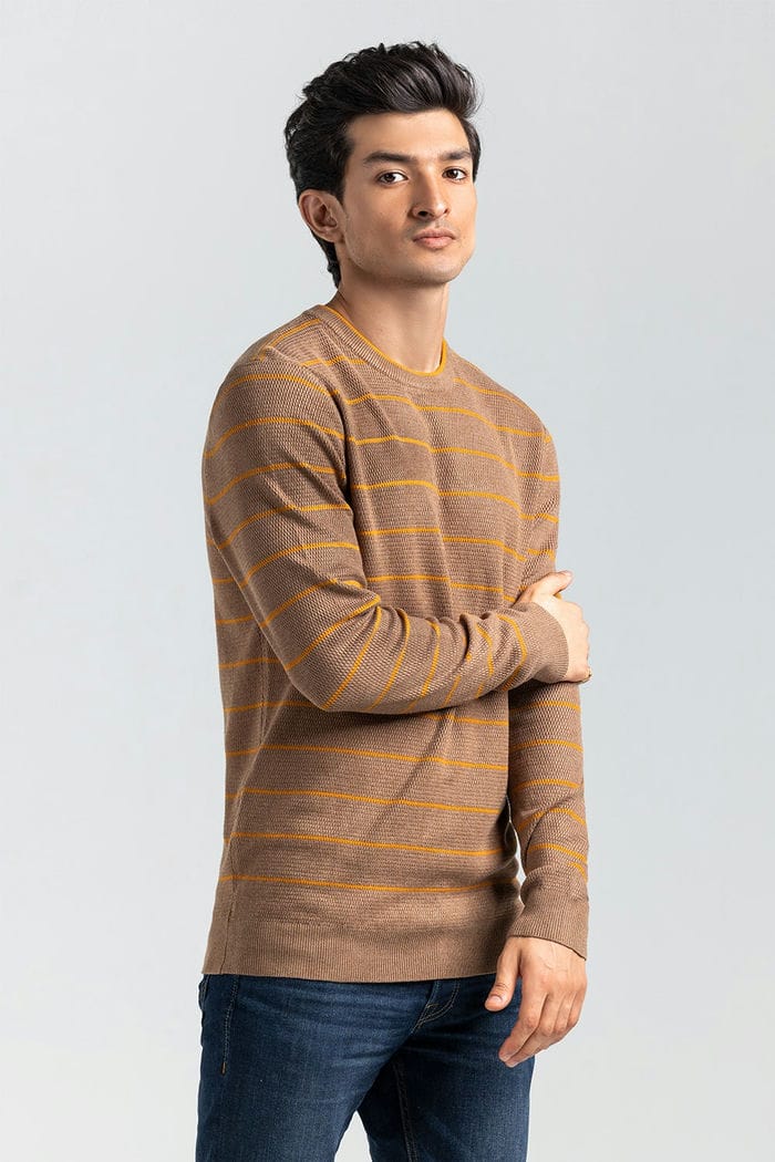 Camel-Orange Fashion Sweater FS-SWT-VPN-FD-424-01