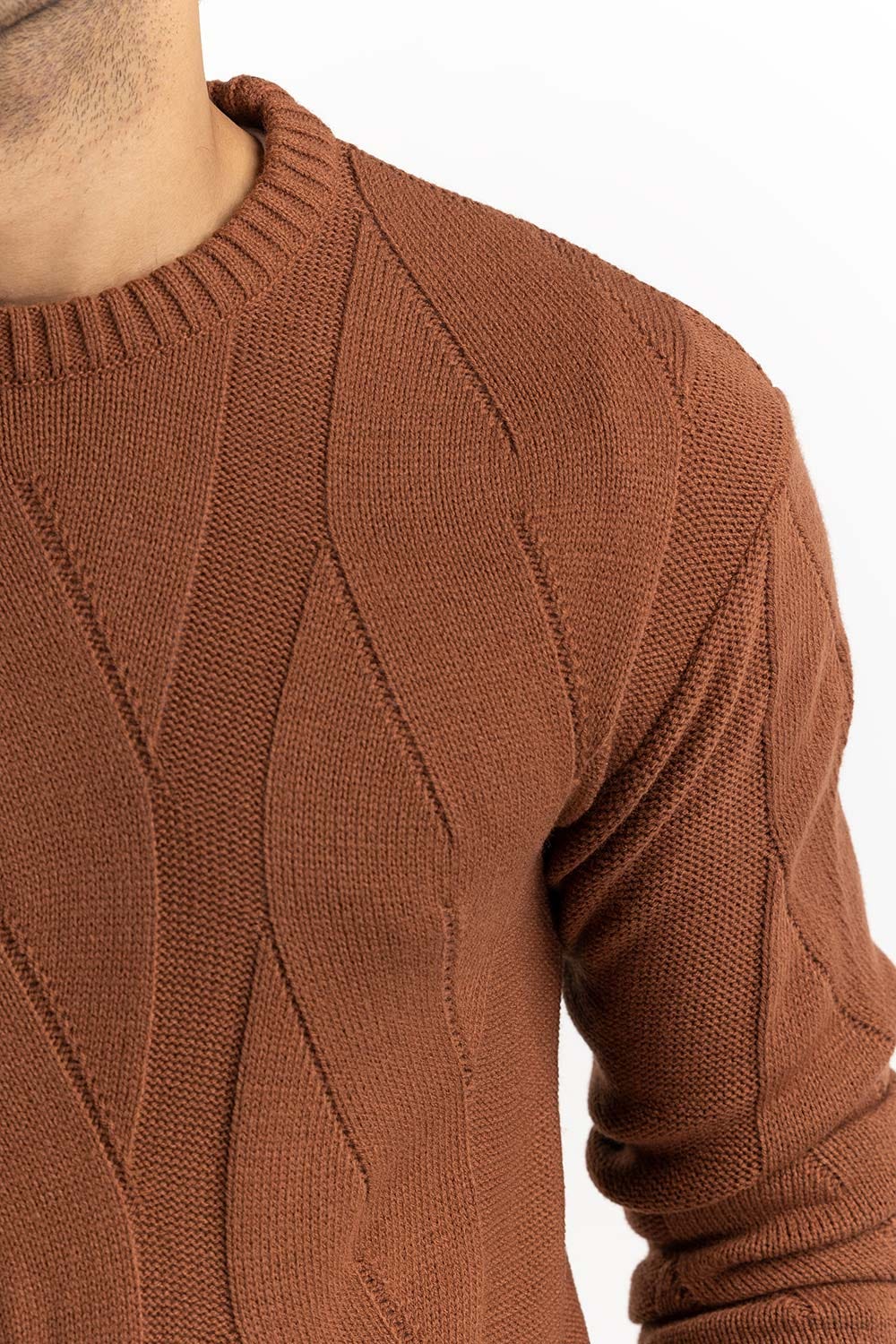 Camel Cabling Sweater SWT-FFSCN22-103