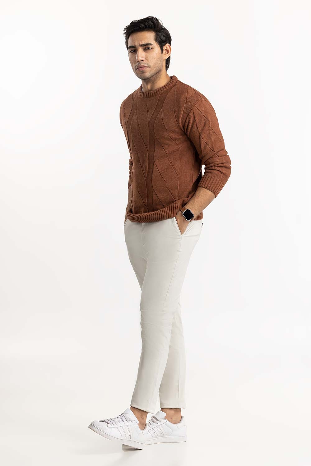 Camel Cabling Sweater SWT-FFSCN22-103